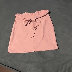 Fashion Nova Paper Bag Tie Skirt